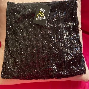 Art Class Girl’s size 6/6X black sequin skirt